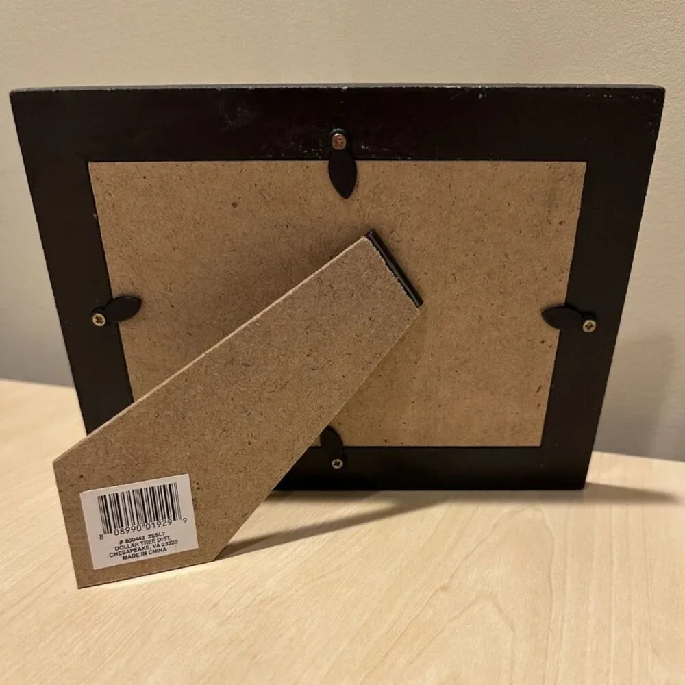 Vintage Style Crackle Floral 4x6 Picture Frame Distressed Rose Cottagecore